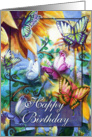 Colorful Butterflies, Birthday card