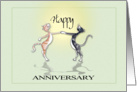 Happy Cats, Happy Anniversary card
