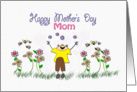 whimsical garden and boy, Happy Mothers Day, from son card