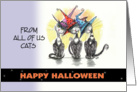 Happy Halloween from us, Whimsical Cats card