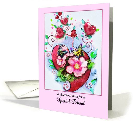 Valentine Wishes for friend card (1019185)
