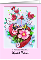 Valentine Wishes for friend card