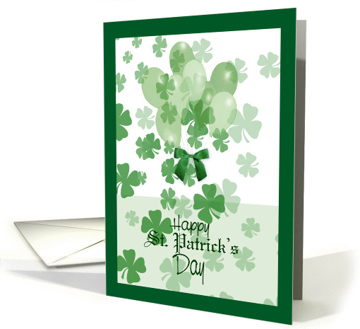 Balloons and Clover, St. Patrick's Day card (1042577)