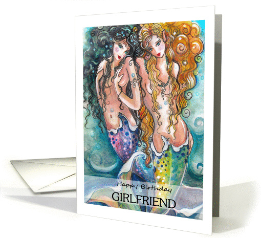 to friend, Mermaids, Happy Birthday card (1097612)