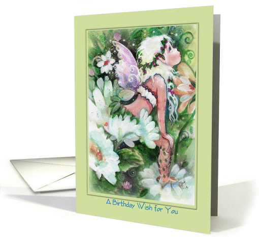 Birthday Wish, Fairy and Daisies card (1156118)