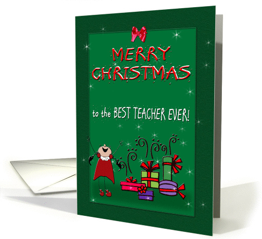 Merry Christmas to Teacher card (1188470)