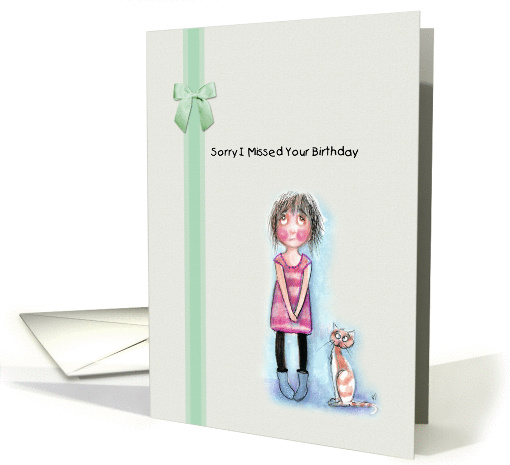 Belated Birthday, Sorry card (1199868)