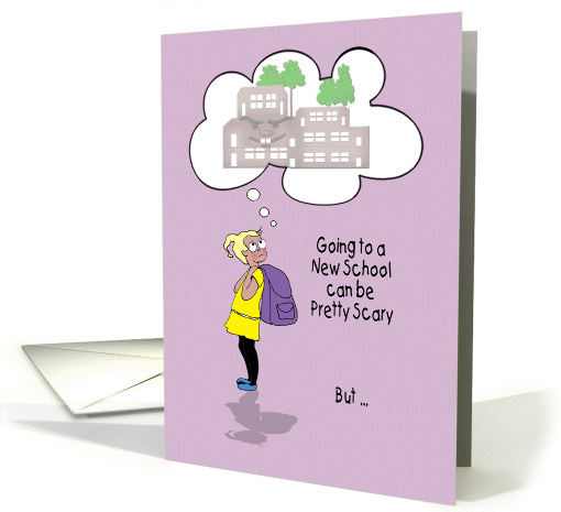 New School, Encouragement for young girl card (1304562)