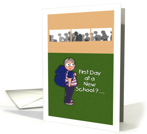 New School, Encouragement for young boy card (1305970)