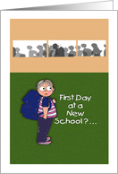 New School, Encouragement for young boy card