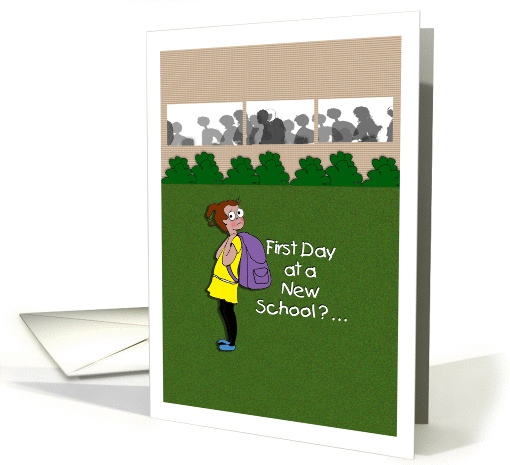 New School, Encouragement for young girl card (1306110)