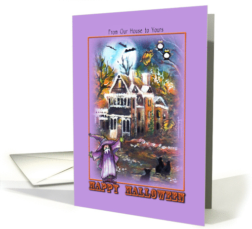 Happy Halloween, from our house to yours, Blank inside card (1322344)