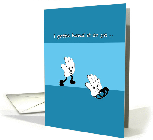 Cartoon hands , Congratulations, well done! card (1444572)