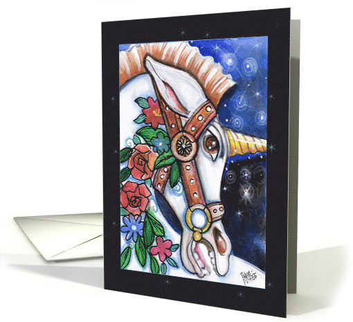 the Decorated Unicorn, any occasion, Blank card (1488644)