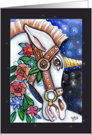 the Decorated Unicorn, any occasion, Blank card