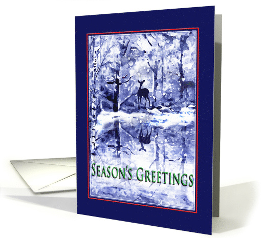 Season's Greetings, Winter scene card (1547120)