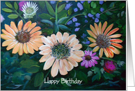 Happy Birthday, Flowers card