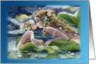 Mermaid & Baby Kisses, Blank card
