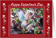 Faery & Squirrel Valentine ART card