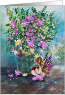 Garden Faery on the Porch, BLANK card