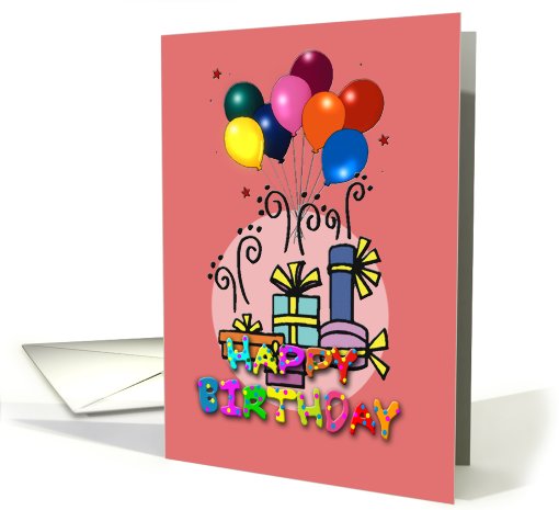 Balloons, Colorful , Happy Birthday card (752439)