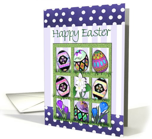 Easter Egg Cheer, Colorful Easter ART card (769150)
