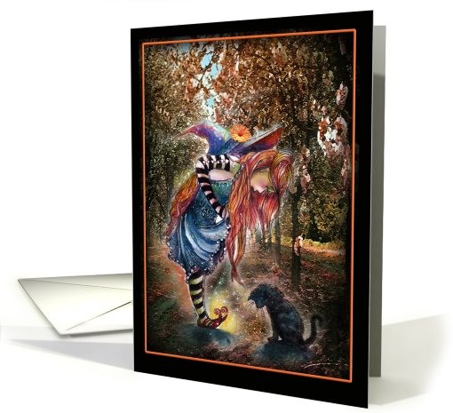 Witch's New Shoes, Whimsical ART card (771508)