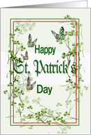Clover & Butterflies, St. Patrick’s Day art card