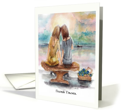 Friends Forever, with Flower Basket card (810707)