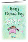 Happy Father’s Day Poppy, Child-Like Art card