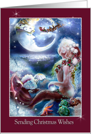 Christmas Wishes, Mermaid Theme card