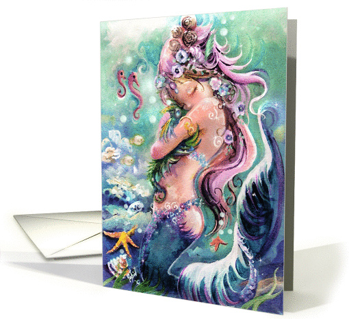 Loving Mermaid and Sea Dragon card (886351)