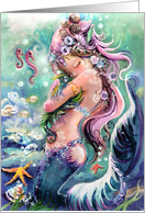 Loving Mermaid and Sea Dragon card
