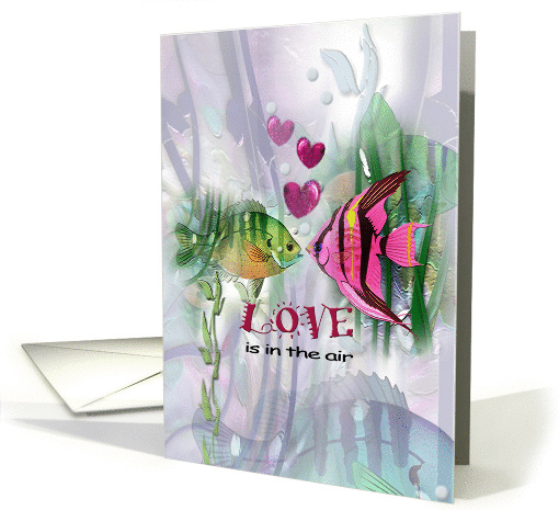 Fishies in Love, Valentine card (889084)