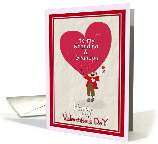 Happy Valentine's Day, from Grandson card (891364)