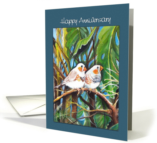 finches, Anniversary card (897741)