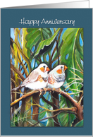 finches, Anniversary card
