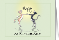 Happy Cats, Happy Anniversary card