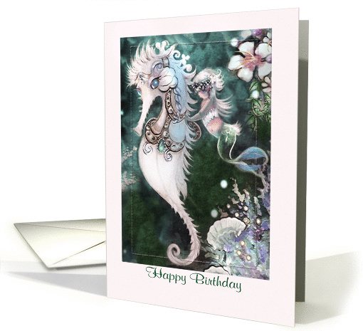 Little Mermaid and Waterhorse,Happy Birthday card (906270)