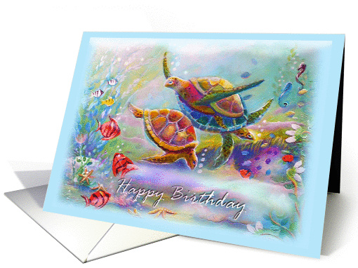 Sea Turtles, Birthday card (926210)