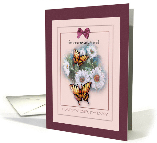 Birthday for Someone Special , Butterflies and Daisies card (948691)