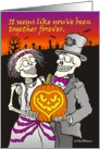 October Halloween Anniversary 2 card