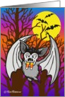 Candy Corn Bat card