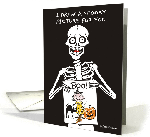 Halloween Skeleton - Boo card (705785)