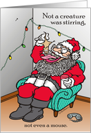 Serial Santa, Eating a Mouse card