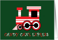 Candy Cane Express card