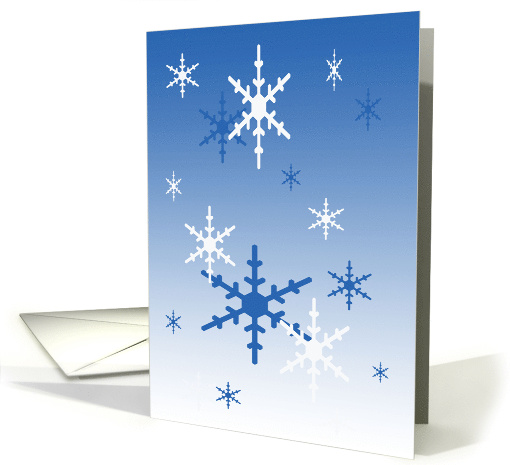 Blue Snowflakes card (720177)