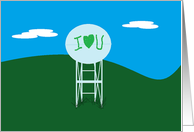 Watertower Valentine card