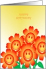 Happy Birthday Flowers card