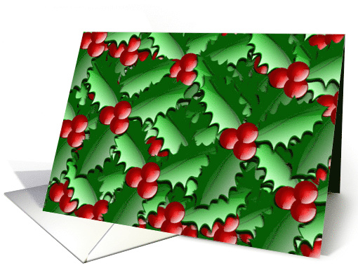Holly Leaves and Berries card (732835)